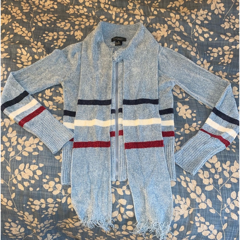 Airport Sweater with attached scarf
